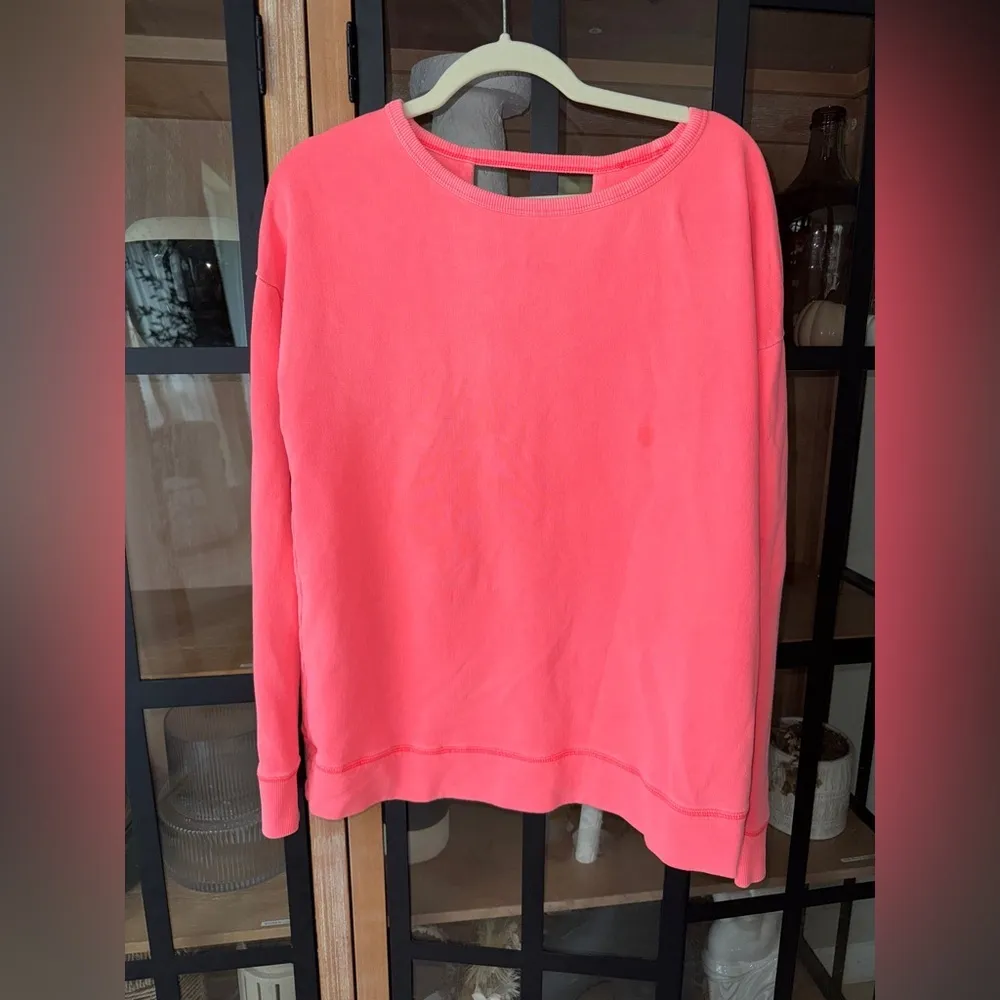 Lilly Pulitzer Luxletic sweater neon Biscaya criss Cross Pullover Top Sweatshirt - Image 3