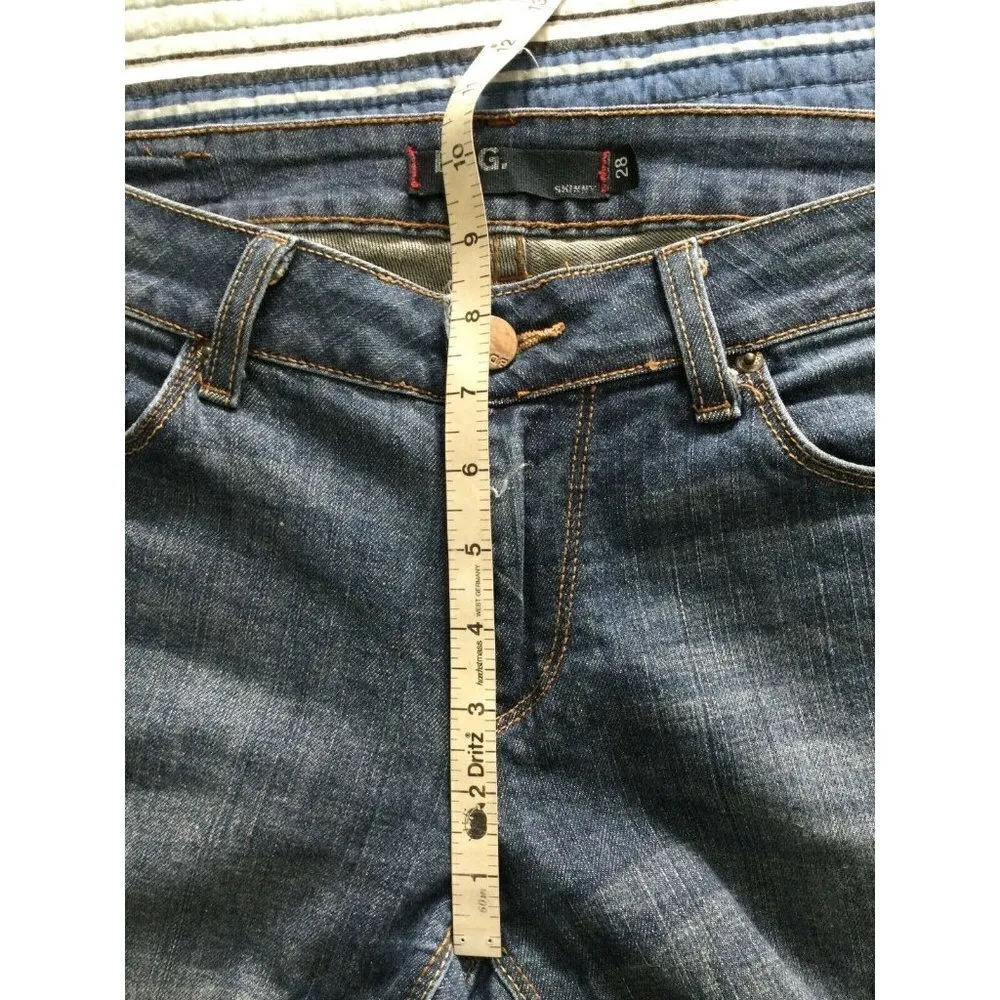 BDG Urban Outfitter Women's Skinny Boot Cut Distressed Blue Jeans Size 28 x 29 - Image 7