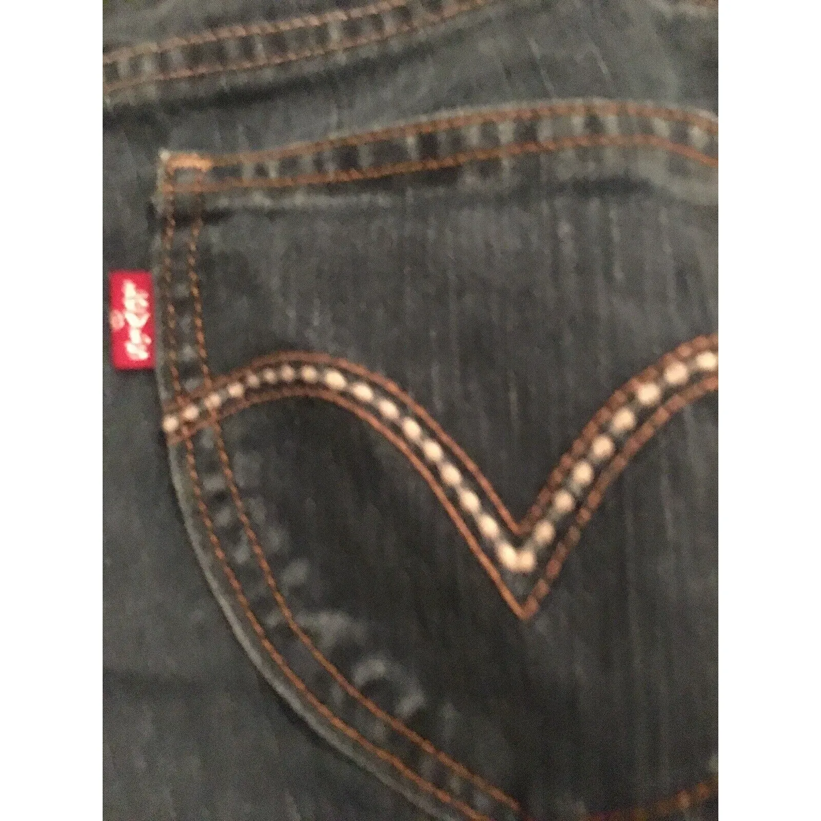 Levi's Women's Juniors Jean Shorts Pockets Blue Denim Size 5 - Image 8