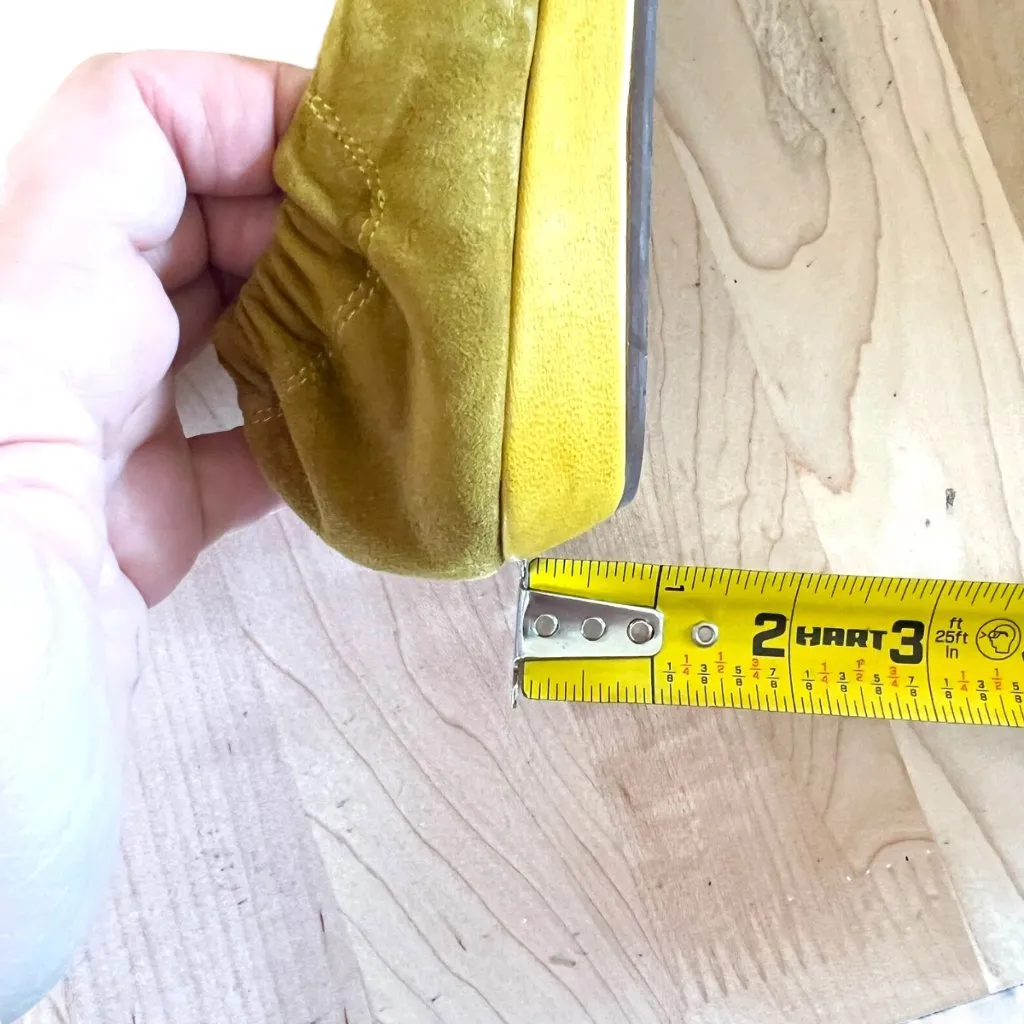 Chocolat Blu Vivian Yellow Suede Ballet Flats Floral Accent Size 8.5 - Image 10