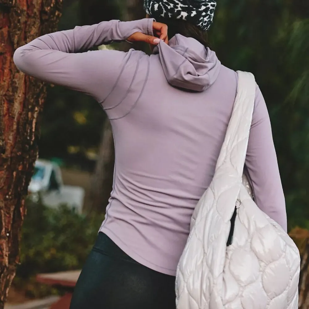 #181 NWT Free People Alpine Long Sleeve Layer in Elderberry - Image 4