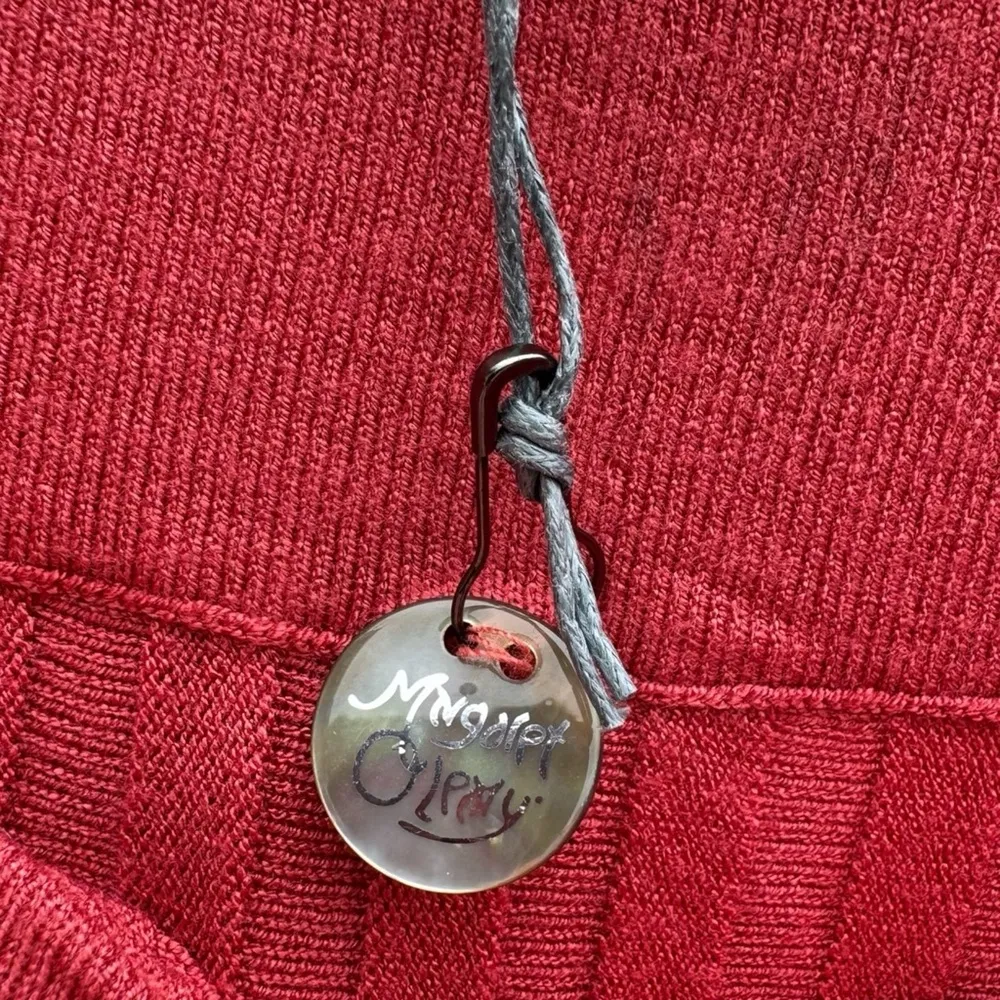 Margaret O Leary Cynthia Pleated Knit Skirt in Watermelon - Image 3