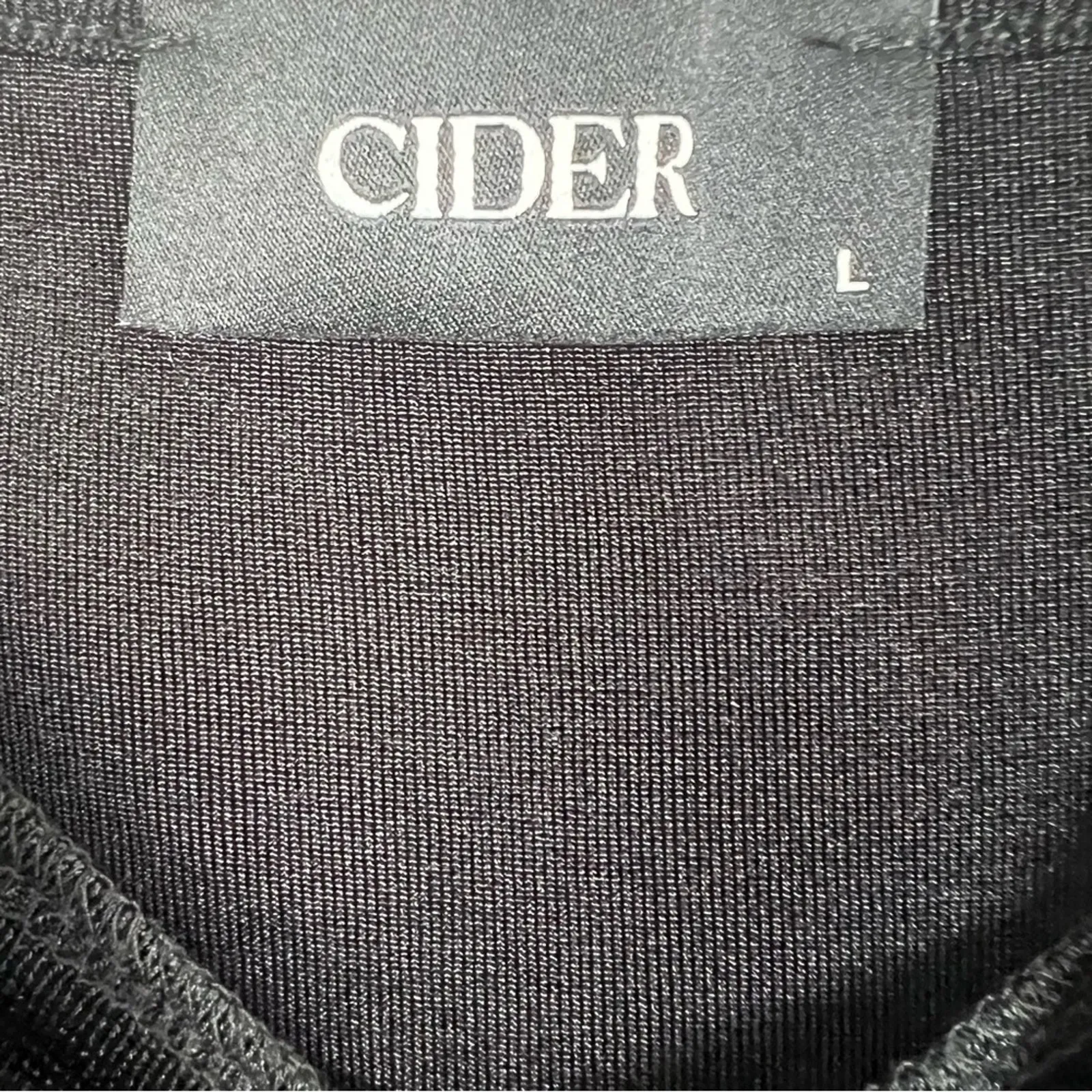 Cider Mini Dress Womens L Black Balloon Sleeve Drape Corset Lace Whimsigoth - Image 4