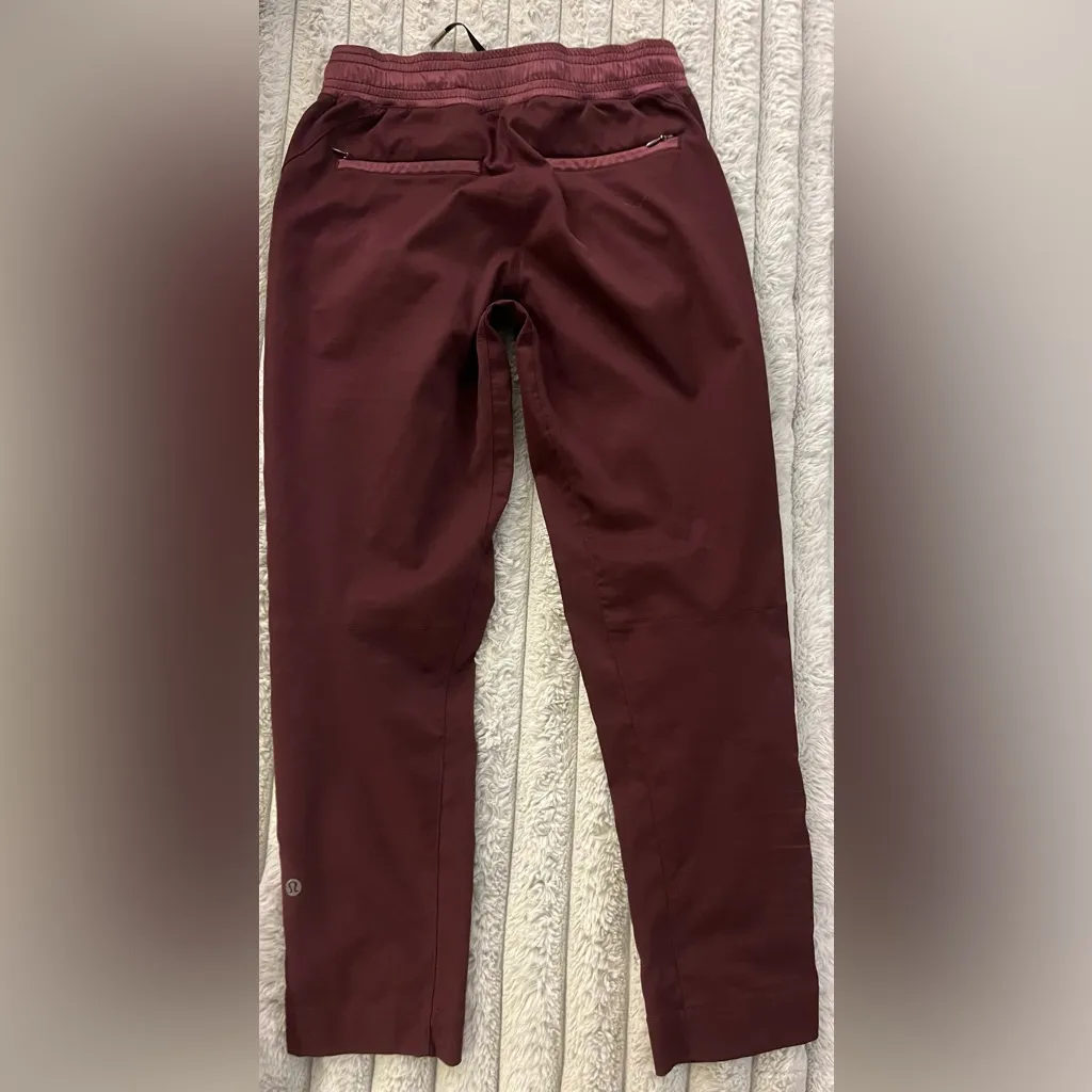 Maroon Lululemon & Go Take You There Trouser size 6 - Image 4