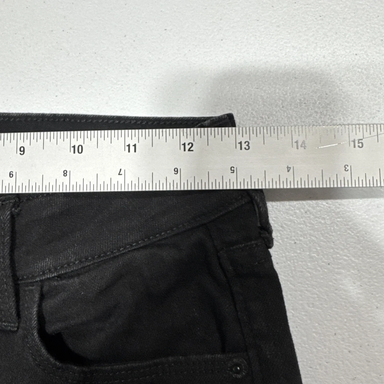 Old Navy Women's Jeans Pop Icon Skinny Mid-Rise Black Denim Pants Size 0 Stretch - Image 6