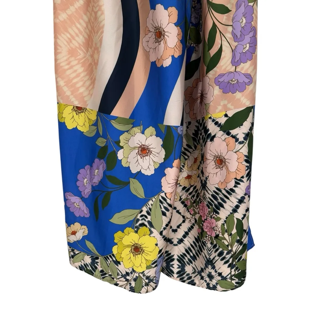 Misa Los Angeles Selena Pants in Lucid Dream Satin Wide Leg Floral Print size XS - Image 7