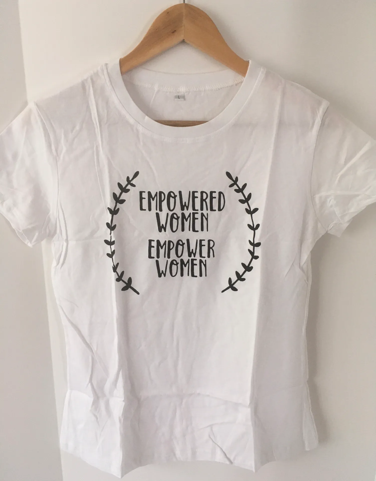 Empowered Women Shirt, Large White - Image 2
