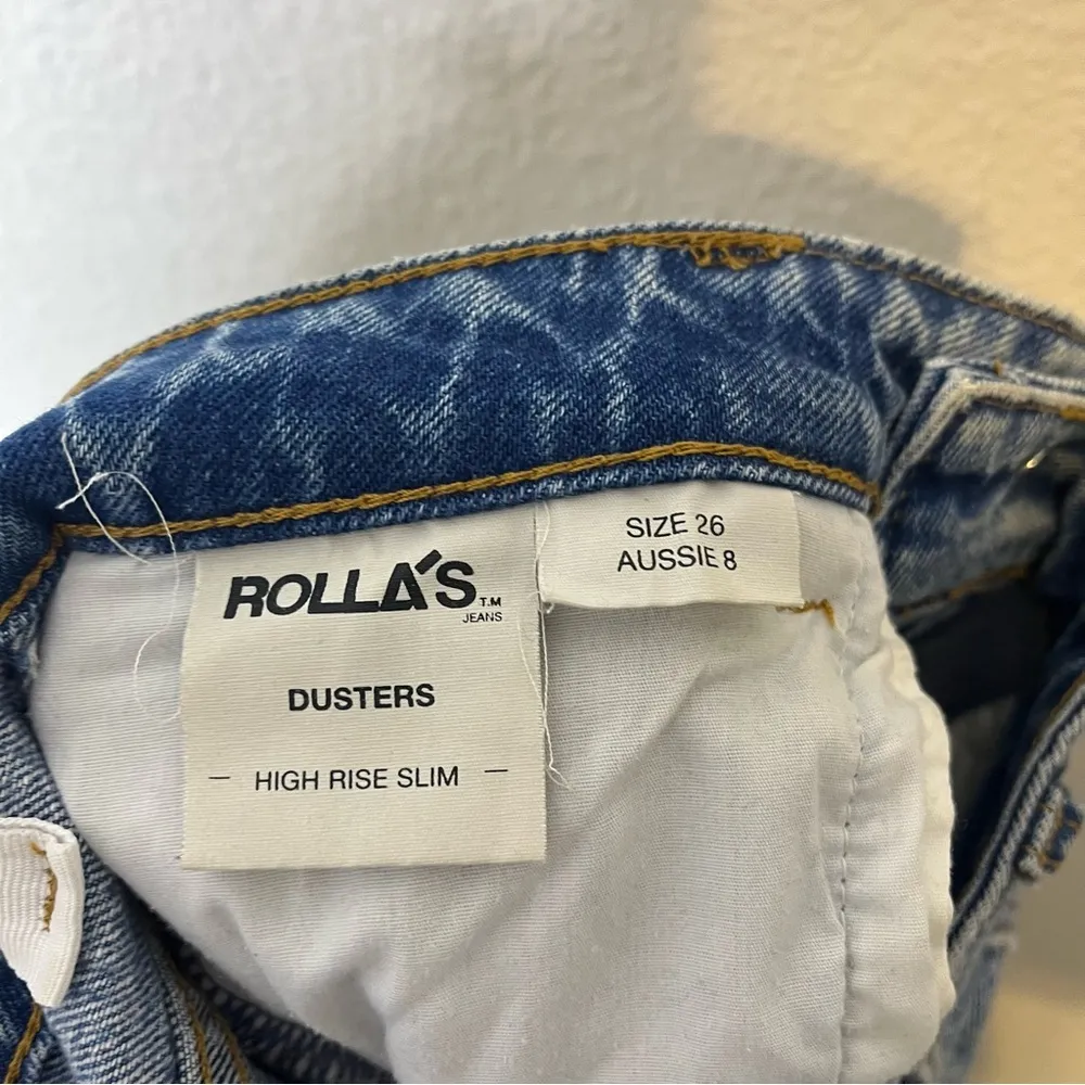 Rollas Dusters High Rise Slim Jeans Womens Size 26 Blue - Image 6