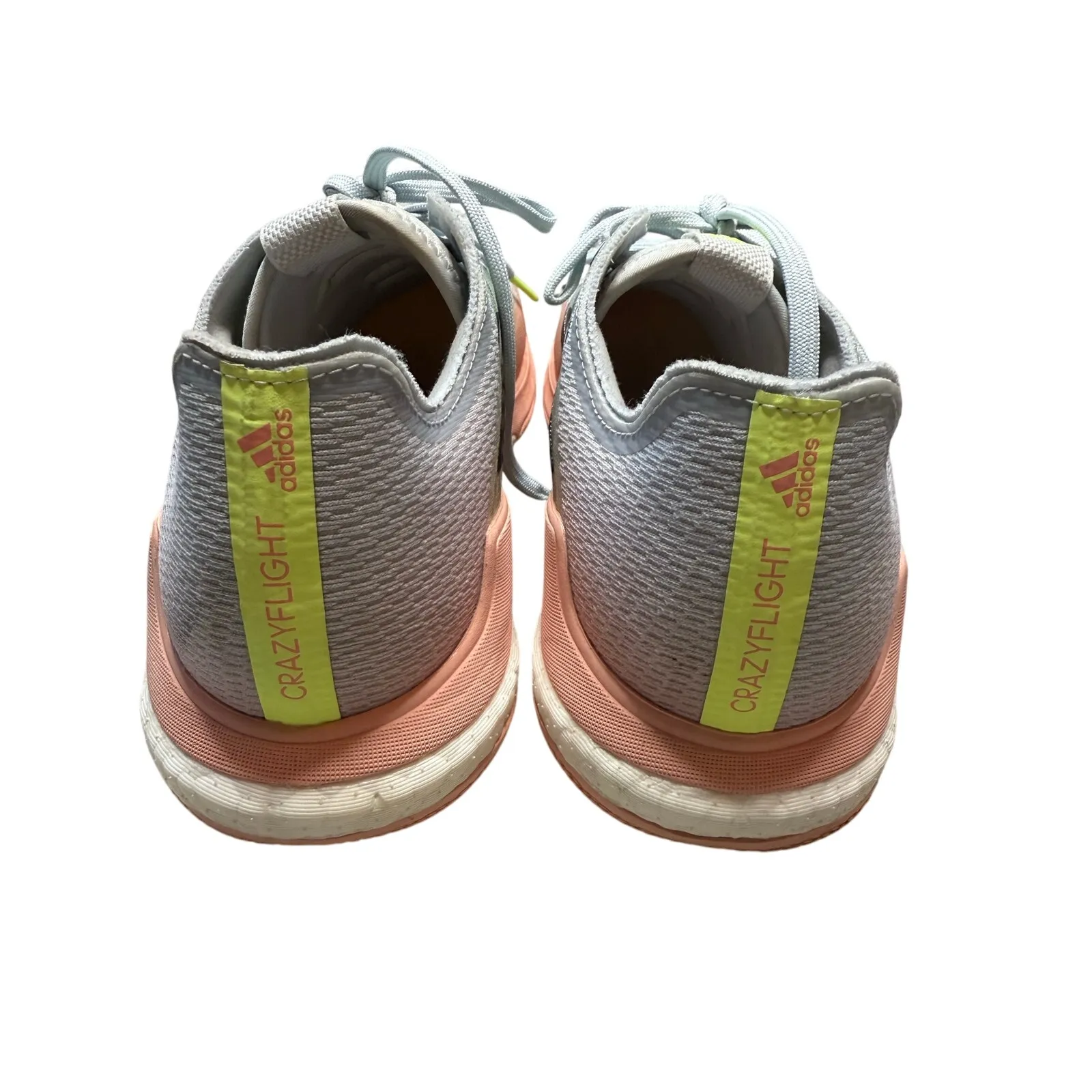 Adidas Crazyflight FX1781 Women’s 9.5 Halo Blue Pink BOOST Indoor Court Shoes - Image 3