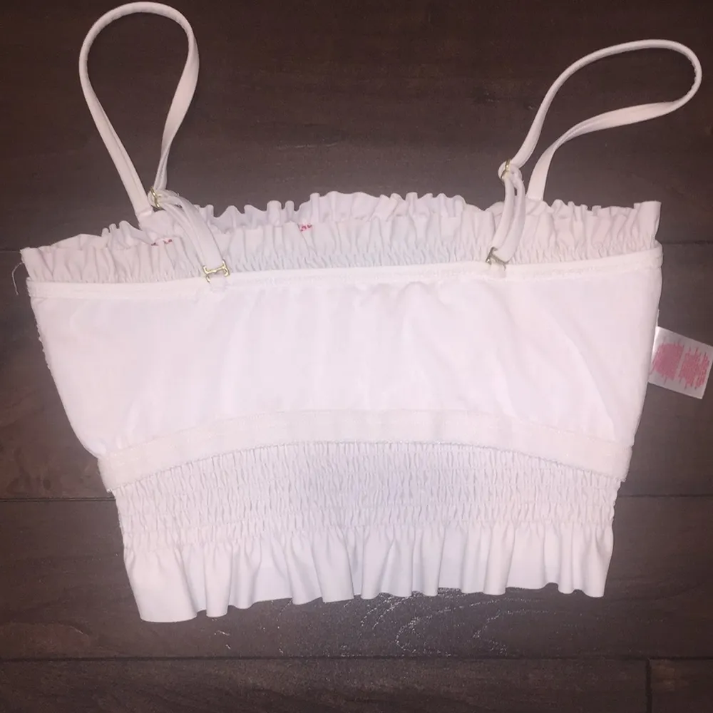 Tube top with removable straps embroidered design - Image 6