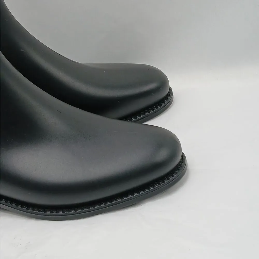 Ferrera Couture By Henry Ferrera Marsala Bling Chelsea Rain Boots Women 7 Black - Image 6