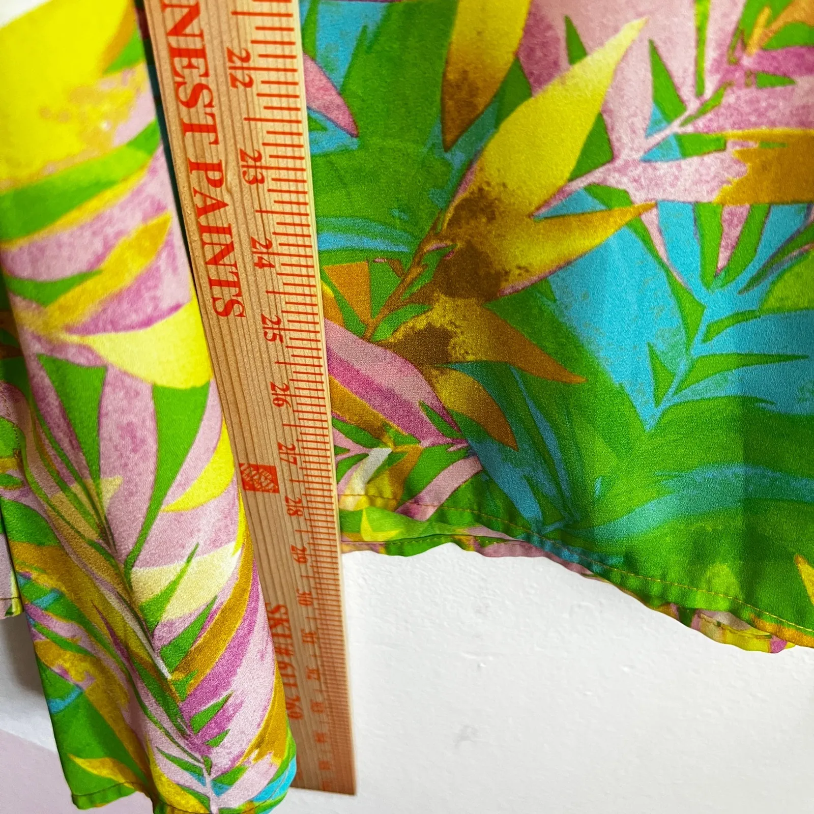 Belle by Kim Gravel Kimono Top Tropical Boho Vacation Beach Colorful Costal XL Green - Image 5