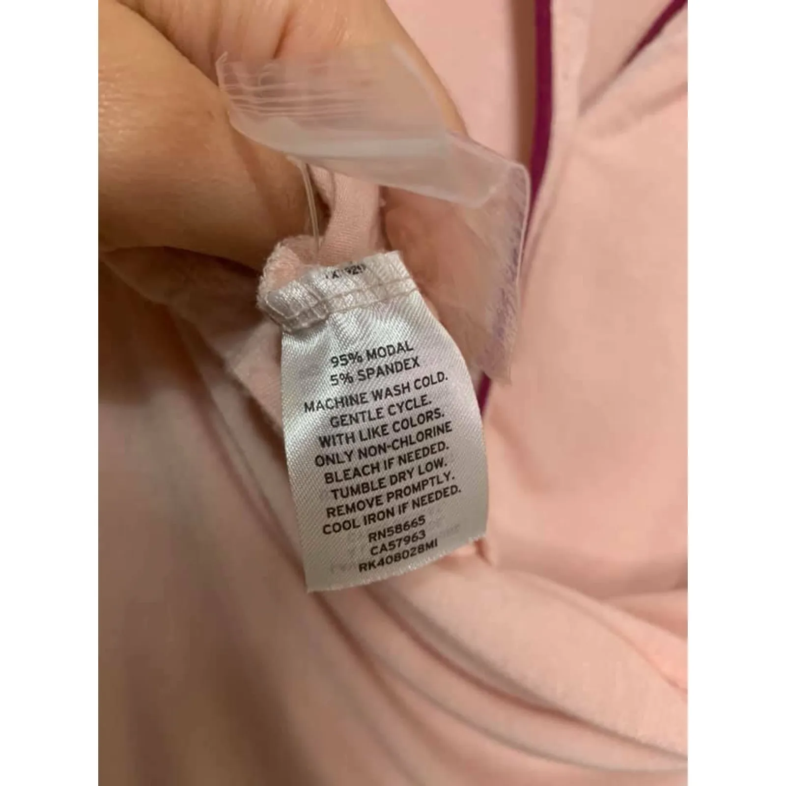 Shimera Women’s Button‎ Down Pink Pajama Top Size XL - Image 5