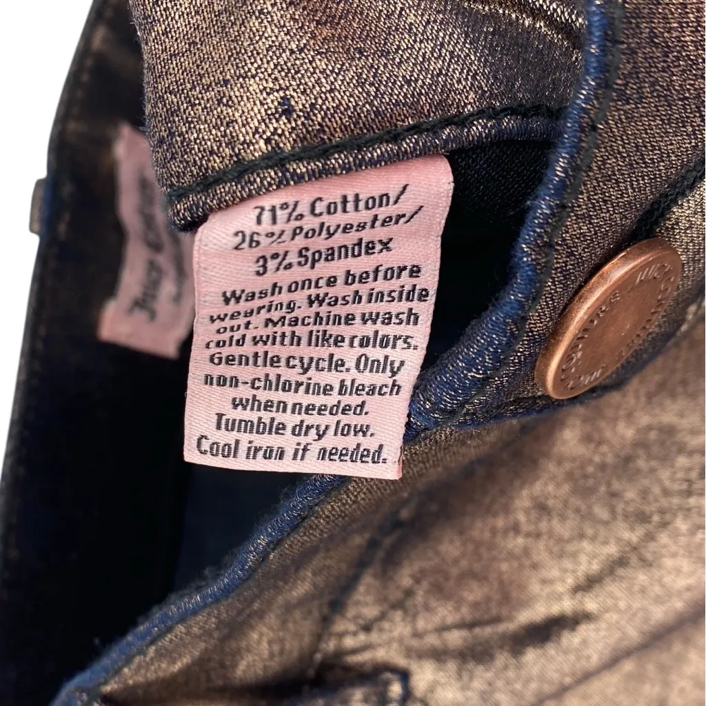 Juicy Couture Metallic Rose Gold Pull On Jeggings - Image 10