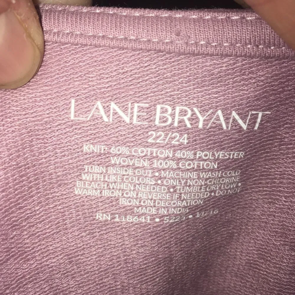 Lane Bryant 22/24 lace shoulders, slit sleeves blouse - Image 3