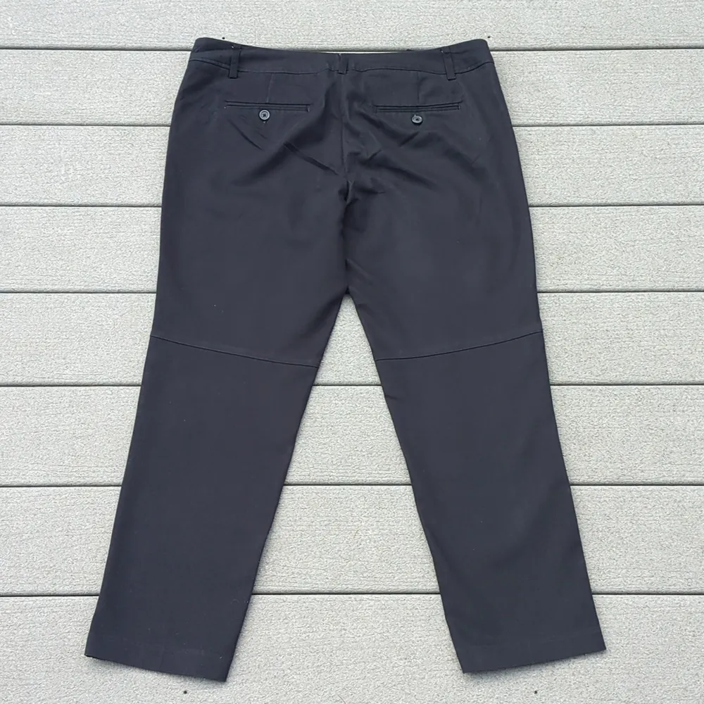 Willi Smith Size 12 Navy Blue Cropped Pants 27.5 in Inseam - Image 9