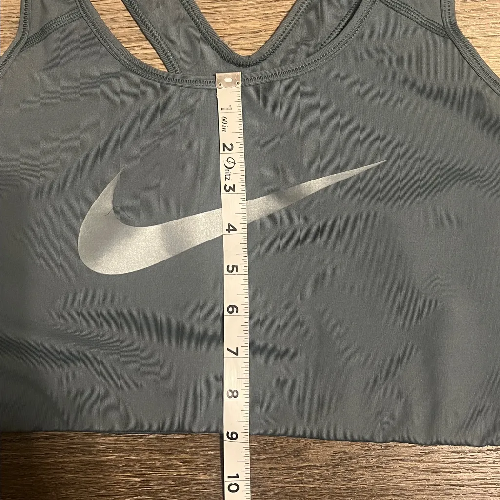 Nike Women's Dri Fit Green Swoosh Racerback Athletic Workout Sports Bra 2X - Image 8