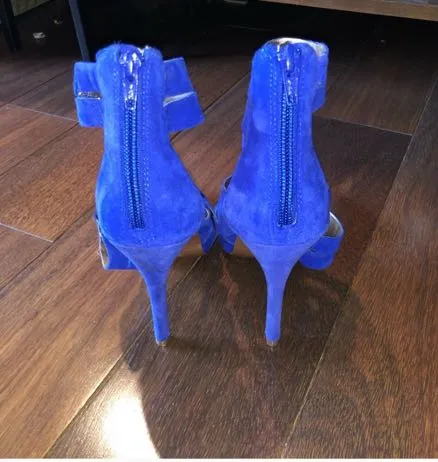 BCBGMAXAZRIA Cobalt Blue Strappy Heels - Image 6