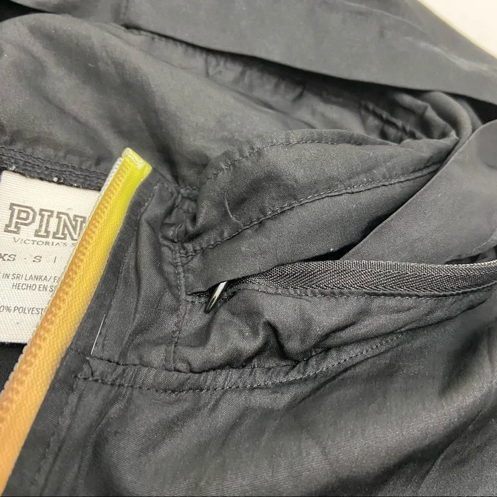 Pink Victoria’s Secret Long Sleeve Rainbow Zipper Windbreaker Jacket - Image 5