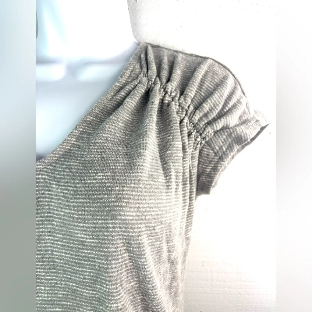 Juicy Couture S Babydoll Stretch Gray Scoop Neck Long Top - Image 3