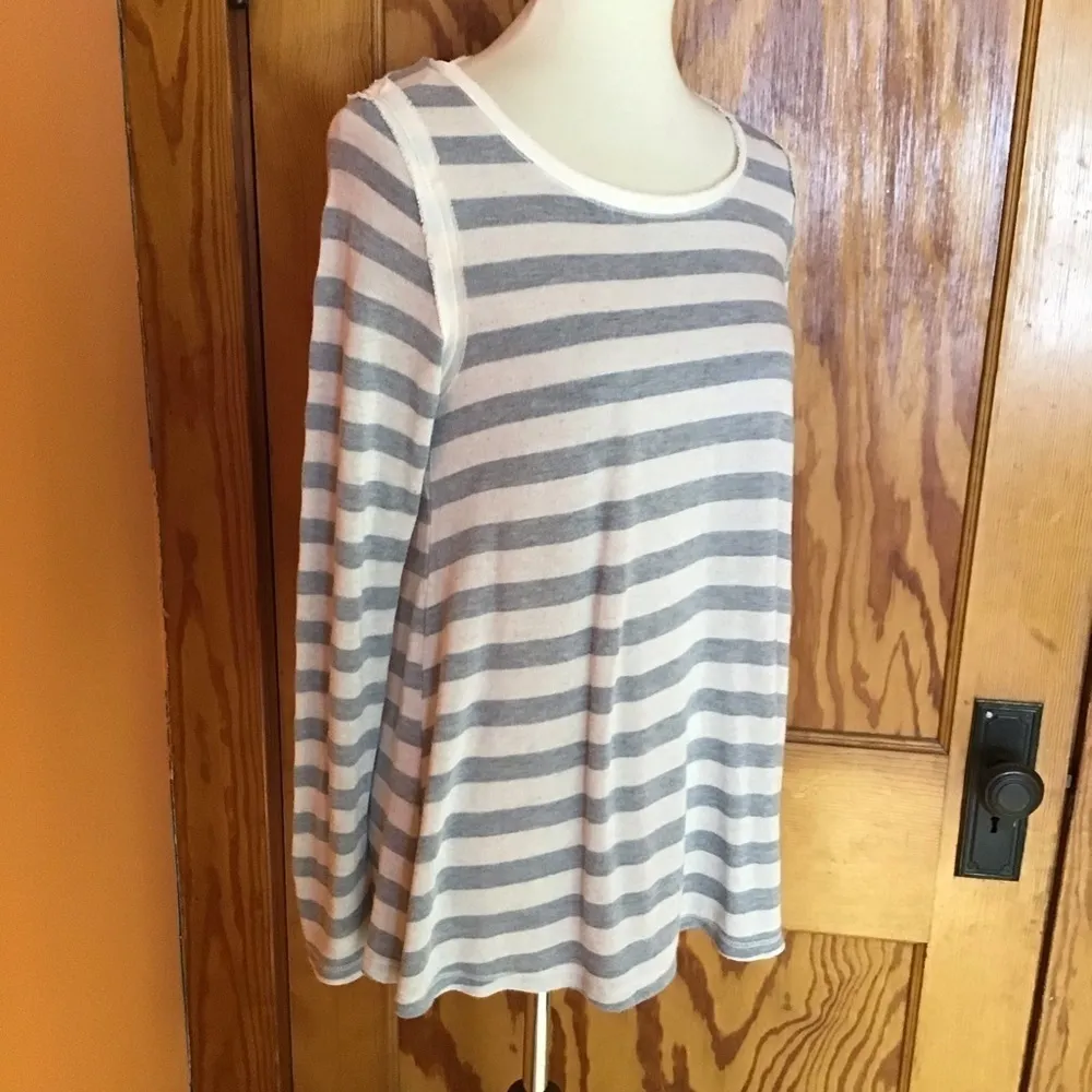 Rewind lace n stripes oversized sweater - Image 8