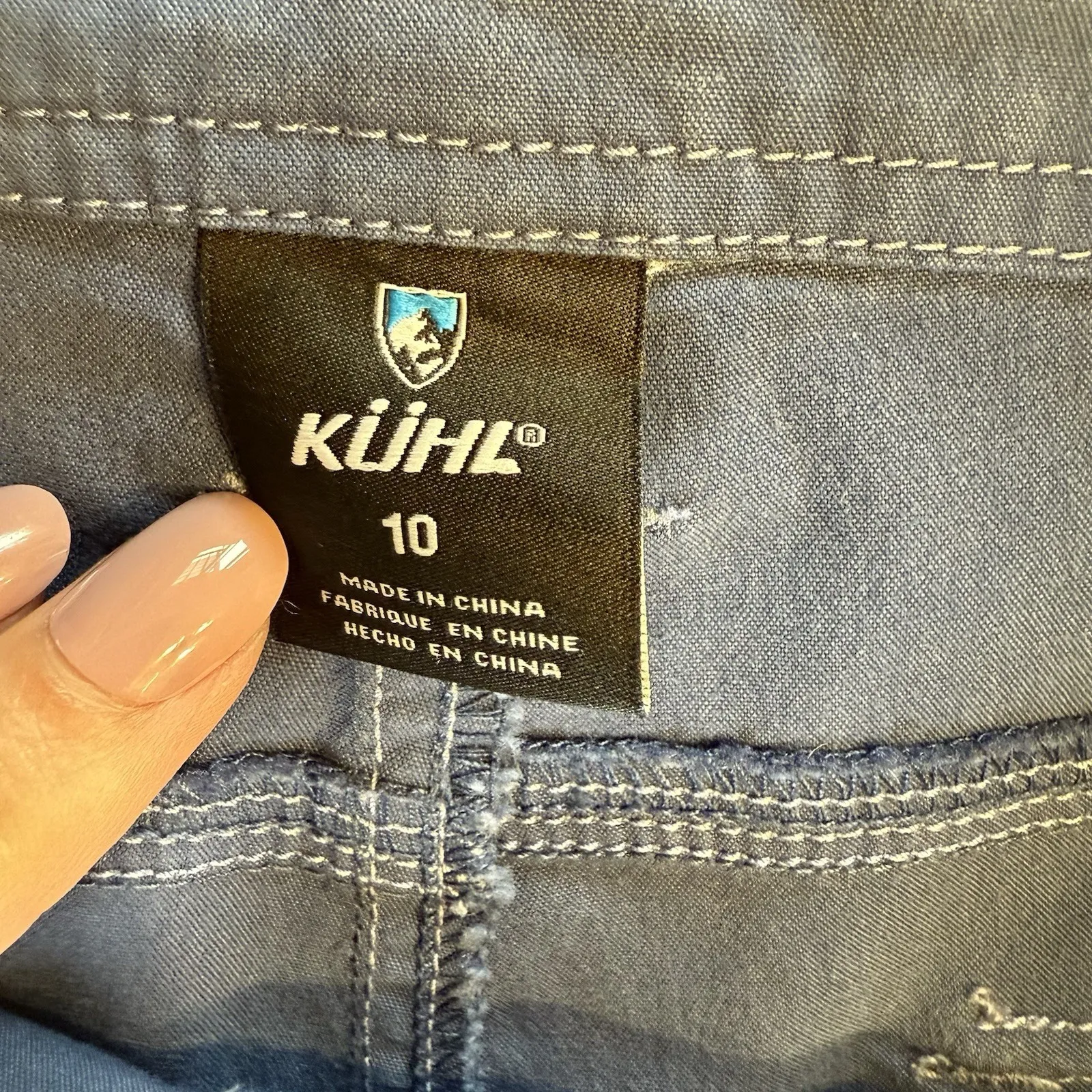 KUHL‎ Women's  SPLASH Cargo UPF 50 Quick Dry  6084 Metal Blue Shorts Size  10 - Image 8