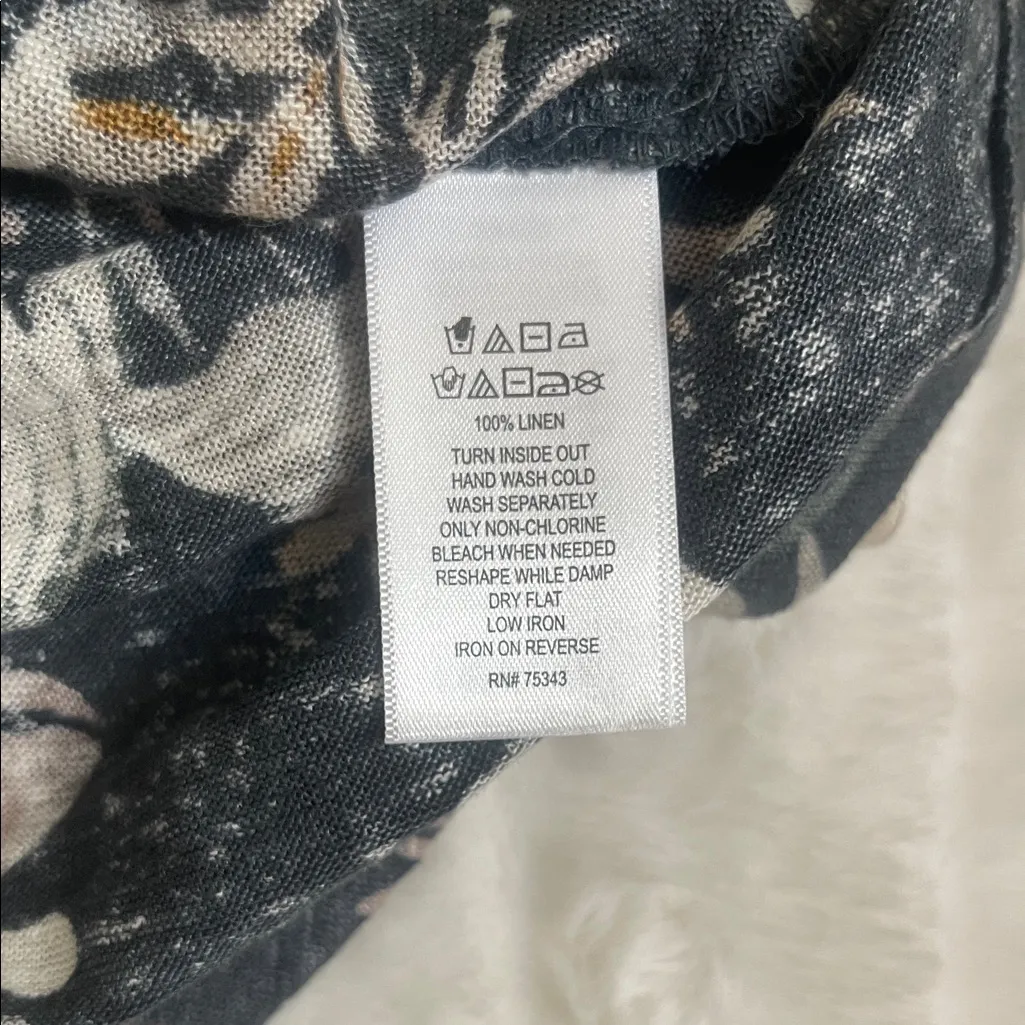 Rachel Zoe 100% Linen Floral top - Image 7