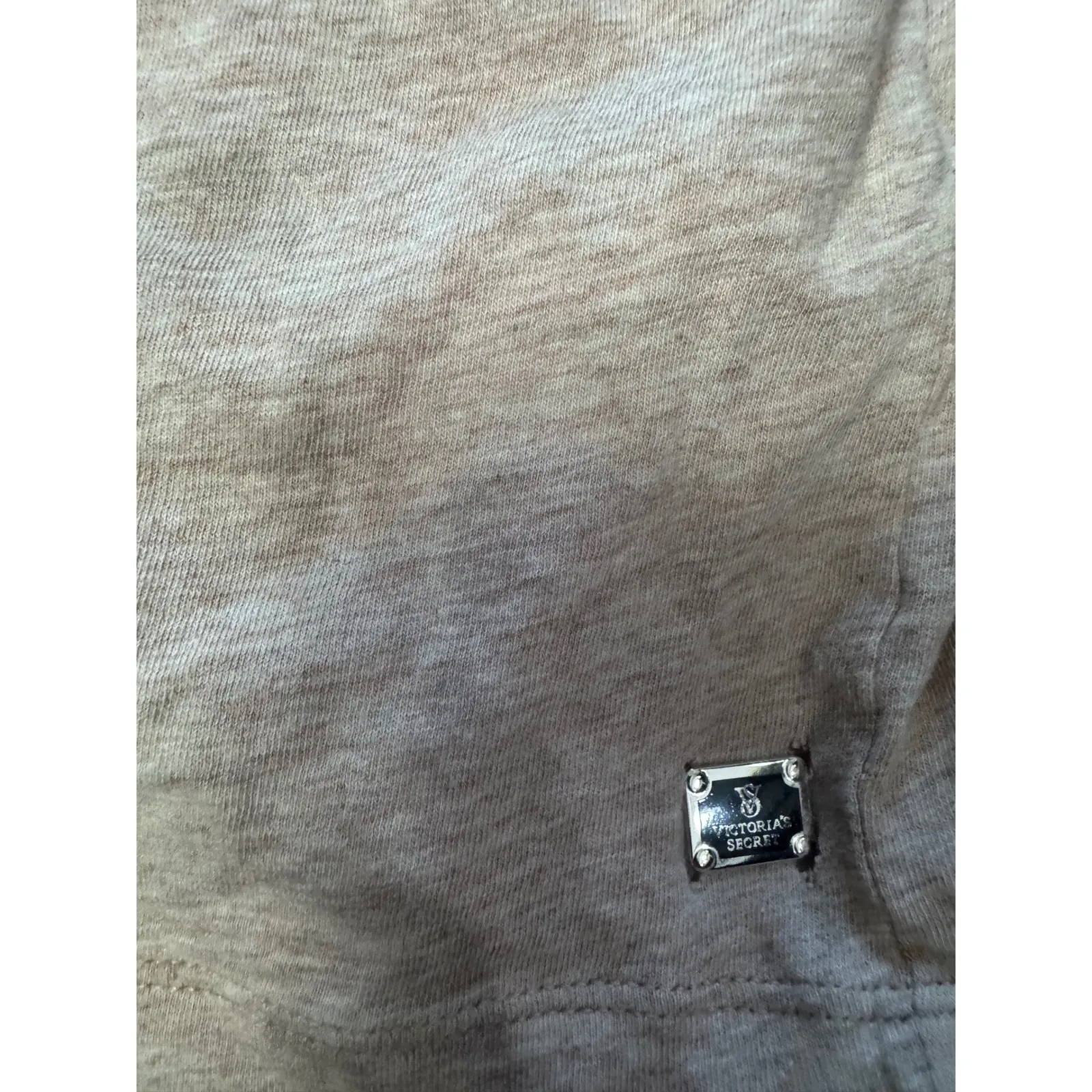 Victoria's Secret Sleep Lounge Shorts Womens L Drawstring Waist Beige Comfy - Image 3