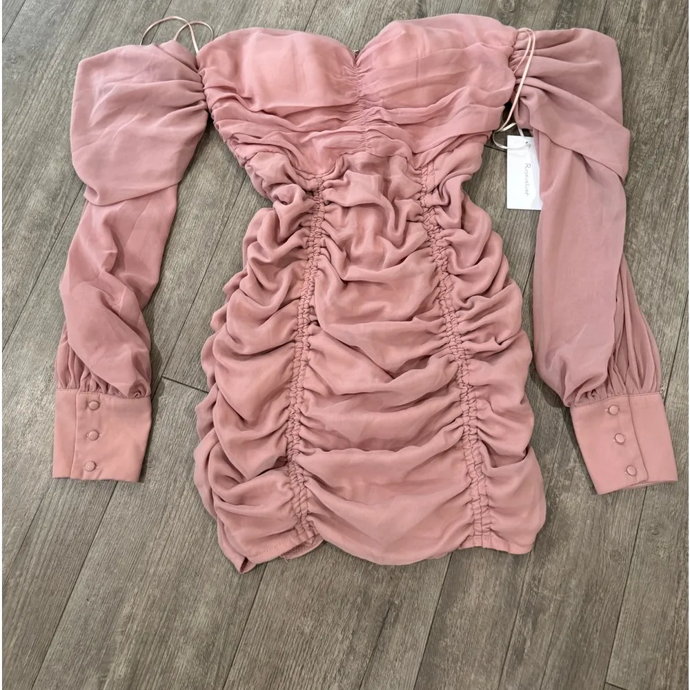 BOUTIQUE chiffon mini dress ✨ Pink Size L - Image 8