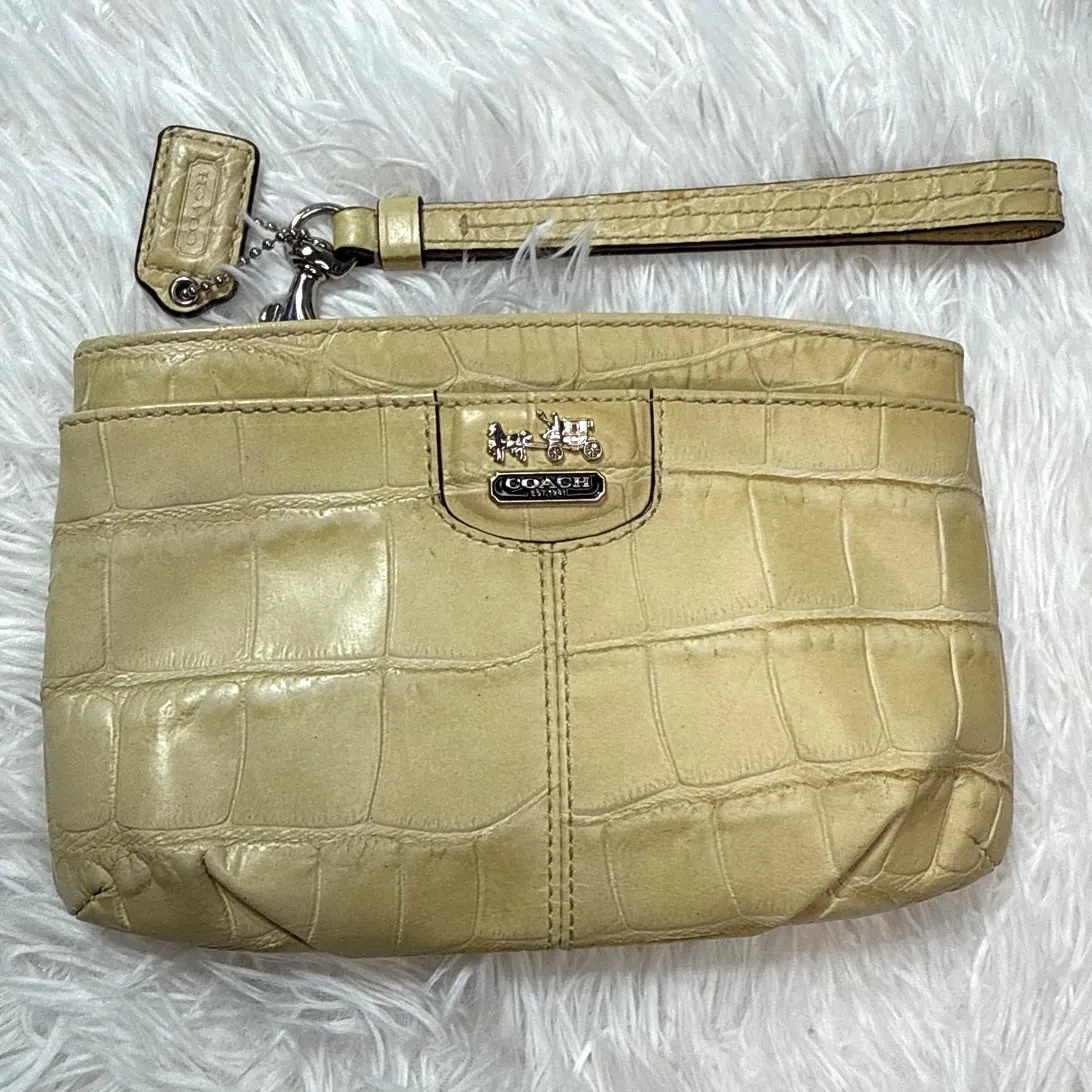 COACH Madison Croc Embossed Wristlet - Image 7