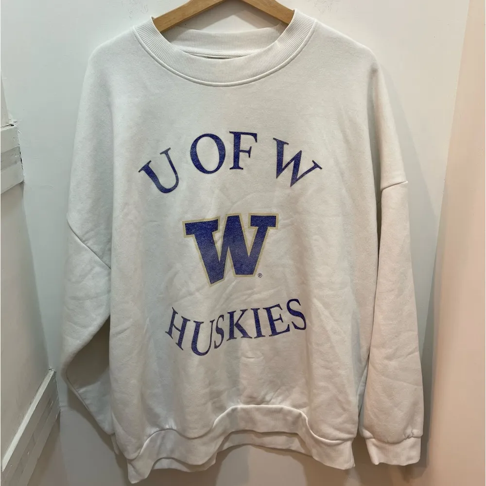 Women's XL Gameday Couture White Washington Huskies Collegiate Sweatshirt - Image 2