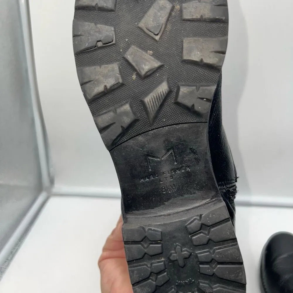 Marc Fisher Women's Black Misty Leather Knee High Riding Boots - Image 12