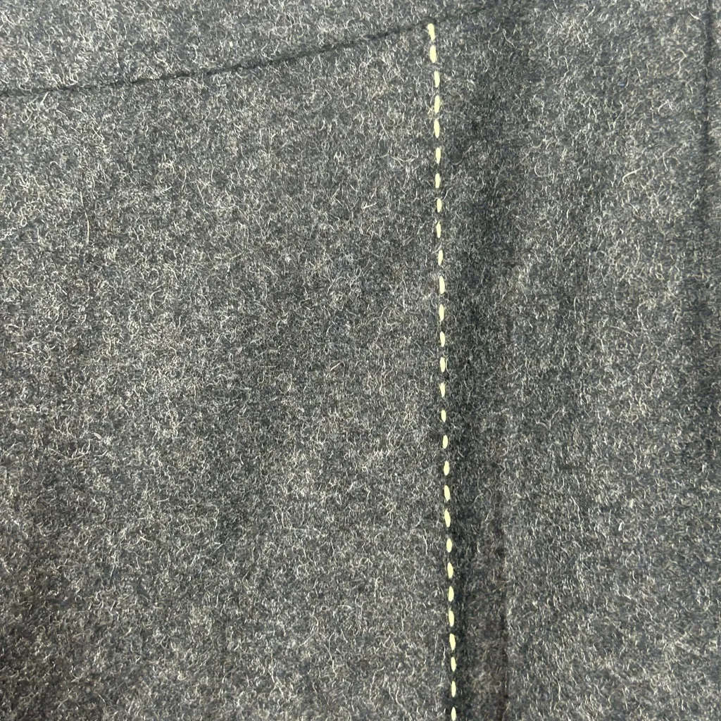 Vintage Harve Benard Gray Wool Dress Pants Size 12 High-Waist Straight Leg - Image 6