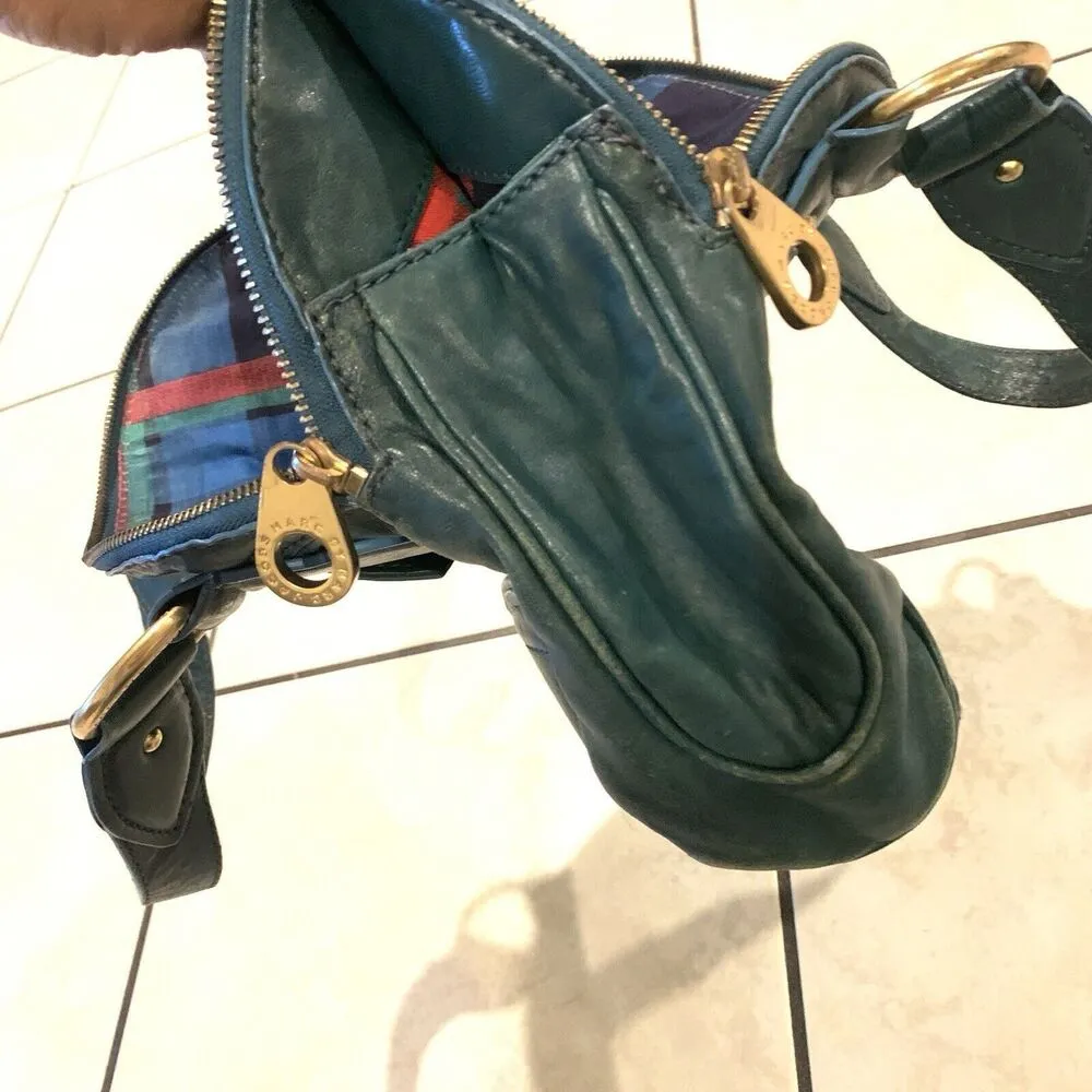 Marc By Marc Jacobs Distressed Leather Bowling Shoulder Bag - Image 10