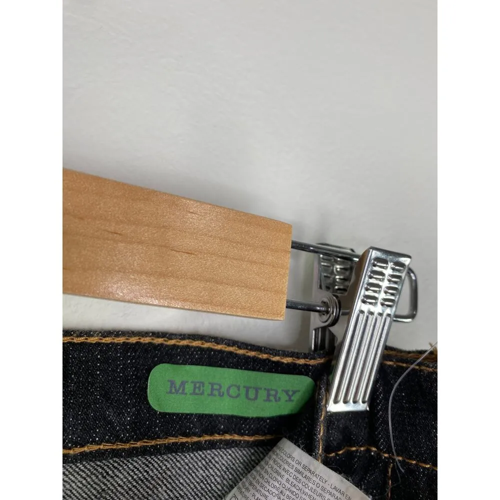 Jeanstar Women Y2K Low Rise Flare Jeans Size 12 NWT Festival Dark Wash Grunge Blue - Image 7