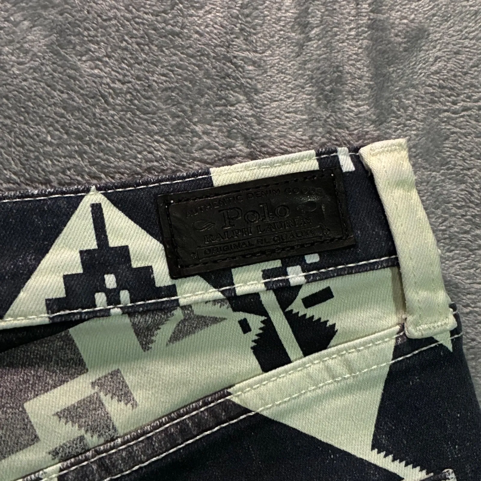 EUC Polo Ralph Lauren Tompkins Aztec Skinny High Rise Ankle Jeans Women's 26 - Image 5