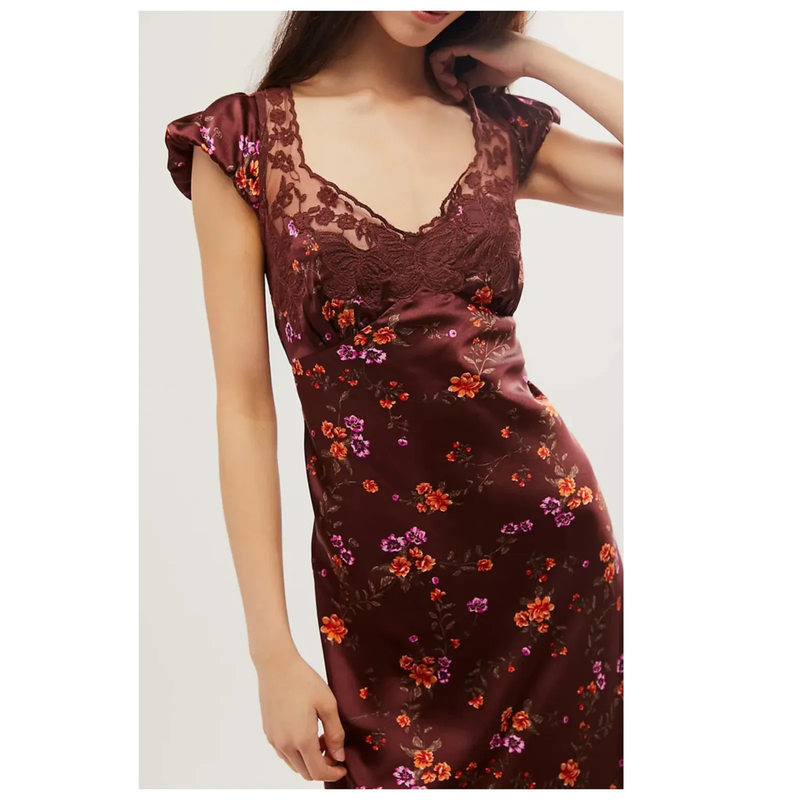 Free People Butterfly Babe Cutout Maxi Dress Size Small - Image 4