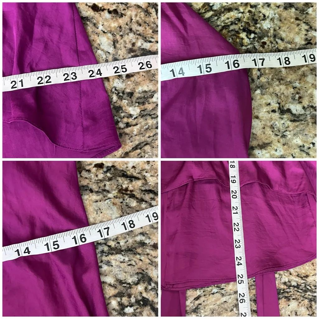 BCBGMAXAZRIA Kieley Halter Tie Waist Top Women’s Purple Sleeveless Blouse XS - Image 6