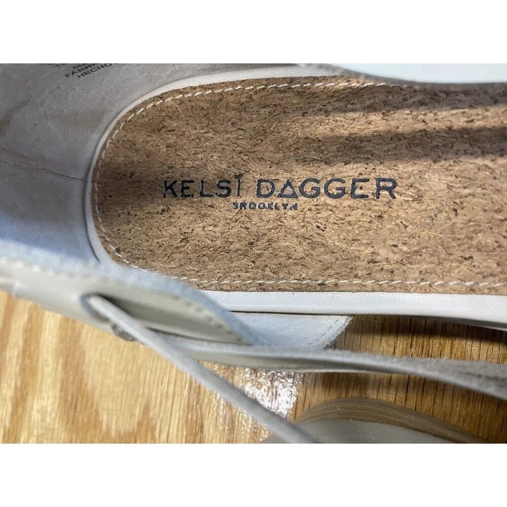 Kelsi Dagger Brooklyn Loafer Women's 10 Gray Leather Slip On Comfort Shoes S28 - Image 2