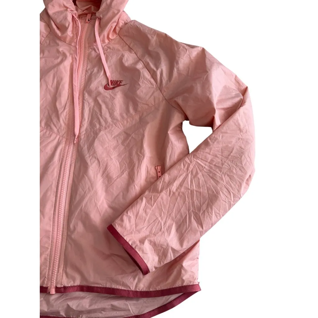 Nike  Peach Long Sleeve Windbreaker Jacket Size Small - Image 6