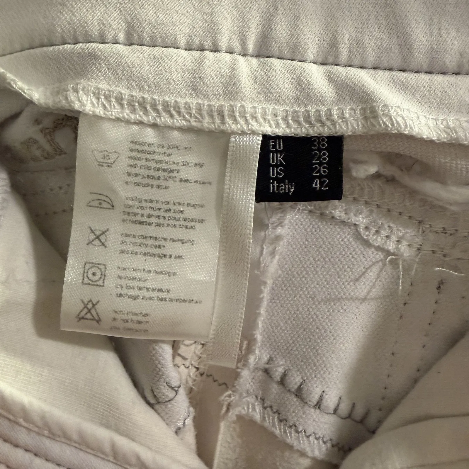 DRESSAGE BREECHES Sz 28 Rhienstone FULLSEAT Cavallino Marino 4 - Image 5