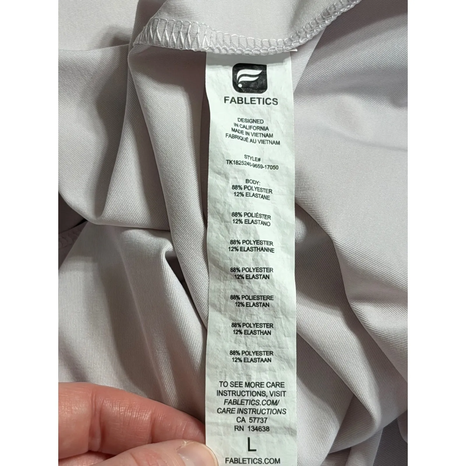 Fabletics Women's Lavender Racerback Tank Top Athletic Workout Size L Athleisure - Image 6