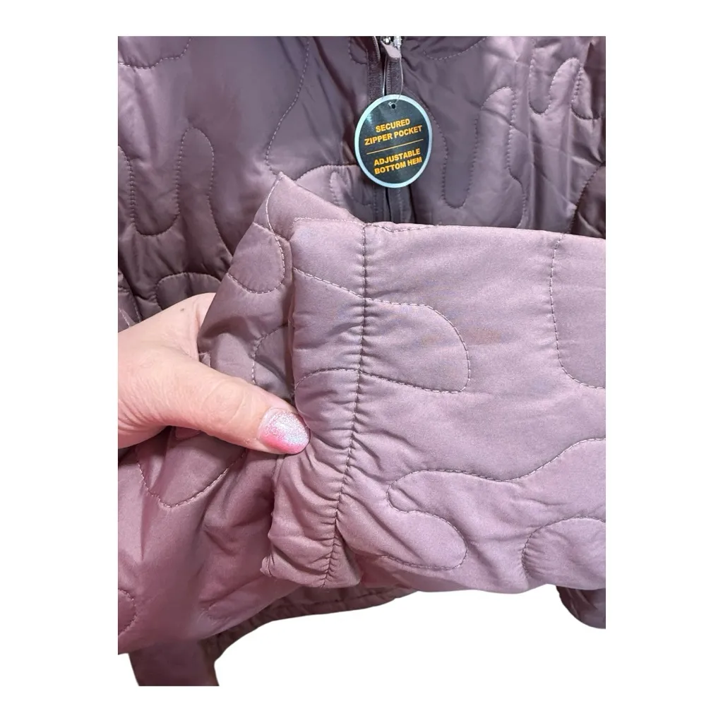 Avia Women’s Purple Quilted Quarter Zip Jacket XXXL (22) NWT - Image 2