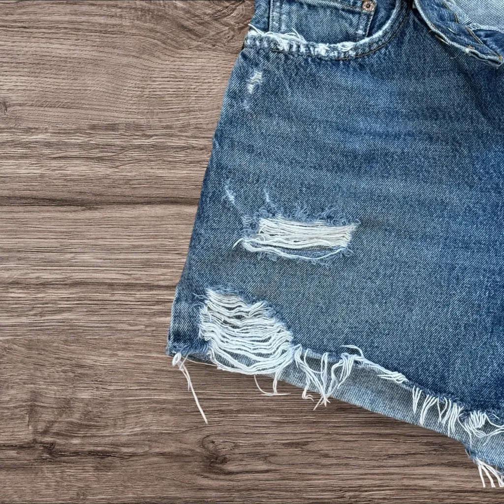 AGOLDE Dee Short A9029-1206 Clash High Rise Cutoff Denim Shorts Women’s 30 - Image 8