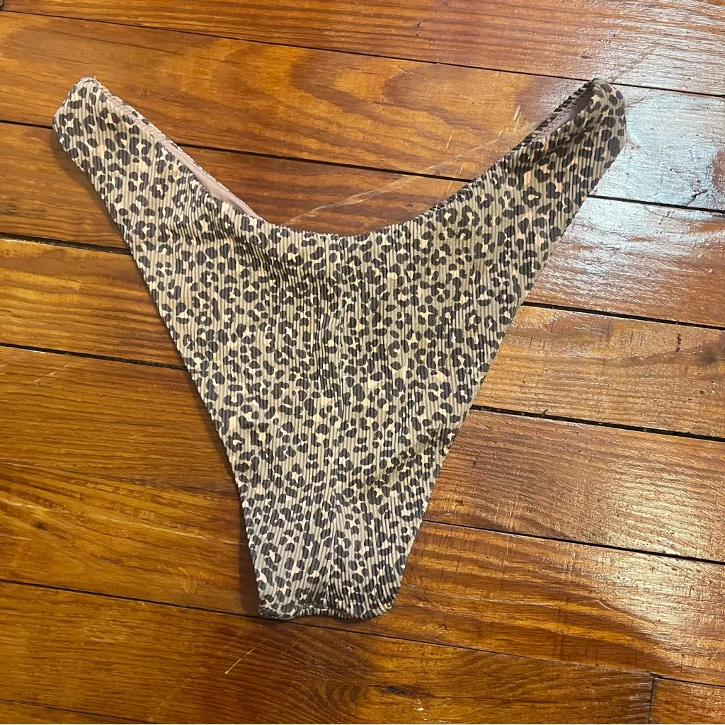 Ultra cheeky Leopard Print Bikini Bottom - Image 2