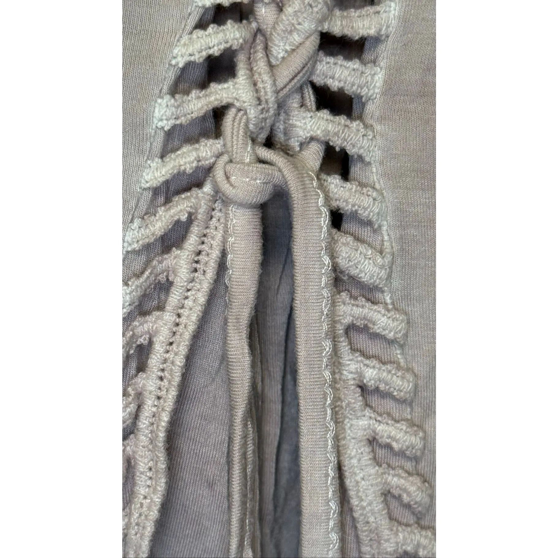 Pol Women top color blush lace up back detail size small - Image 6