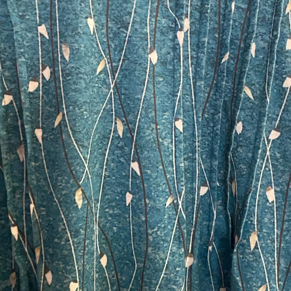 Zeagoo Womens Tunic Blouse 2XL Melliflo Aqua Teal Blue Green White Bust 46” - Image 3