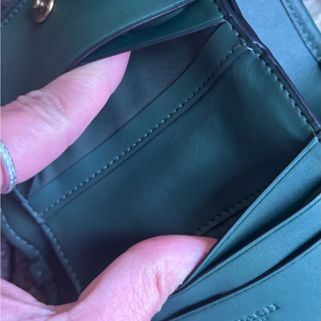 Authentic COACH 1941  Glovetanned leather Chain Shoulder Bag/Wallet/clutch - Image 6