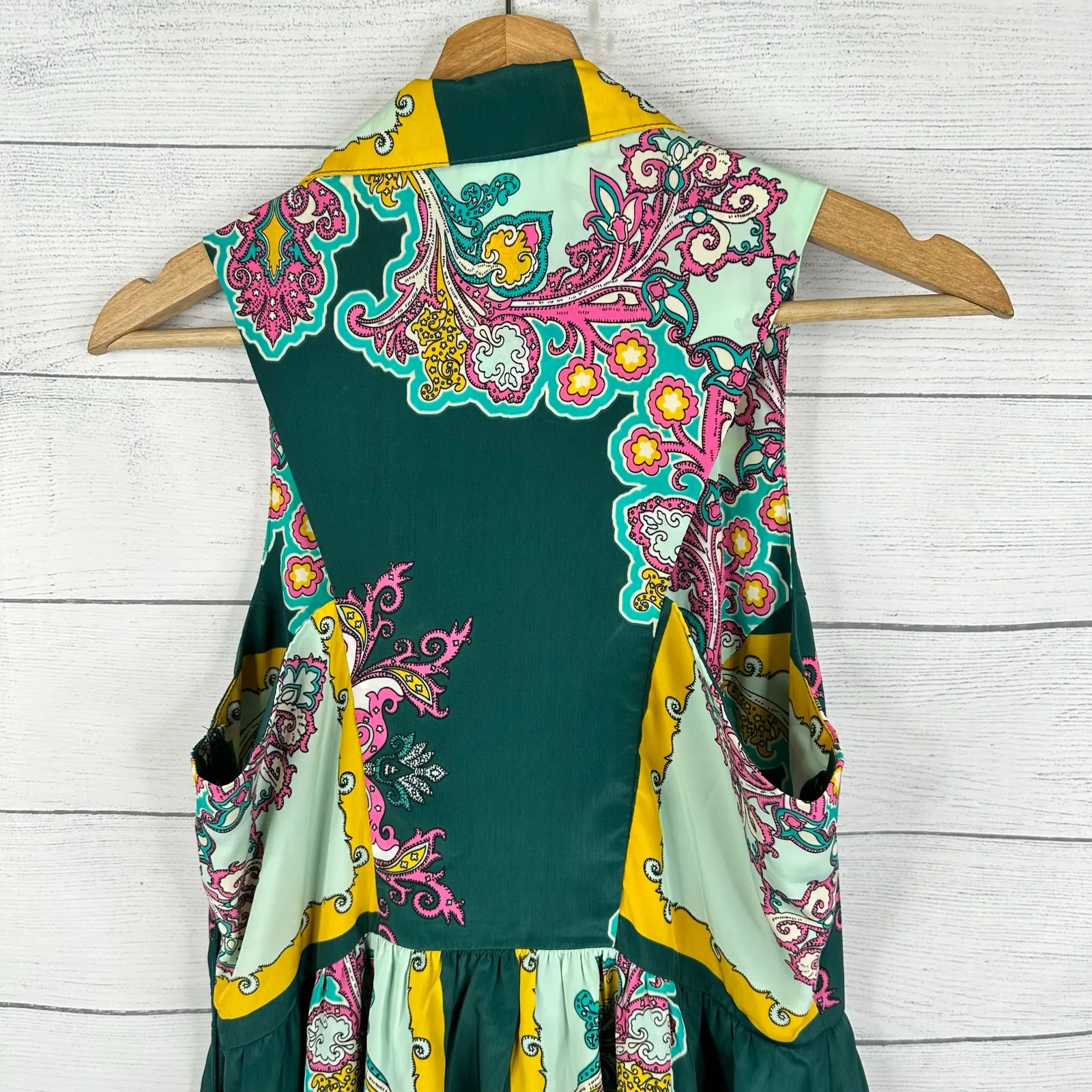 Moon Collection Womens size Large Paisley Print Sleeveless Dress - Image 5