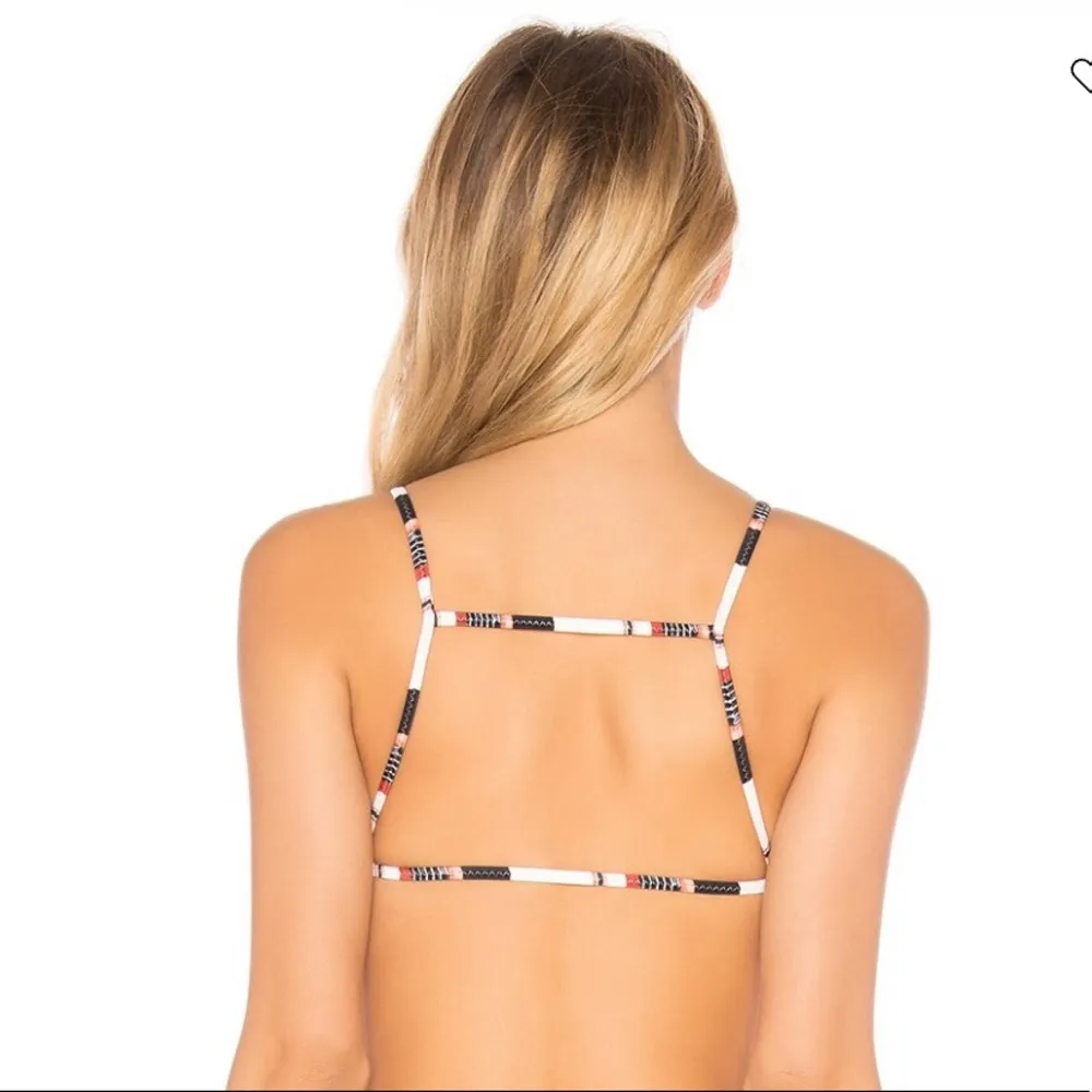 ViX Thai Mary Stripe High Neck Bikini Top L NWOT Malindi Tie Bottoms M Black Size undefined - Image 14